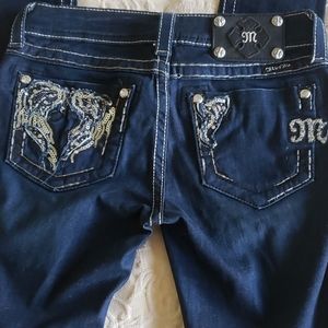 Miss Me Jeggins Dark Blue 26